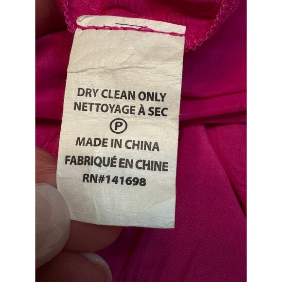 Ramy Brook Paris Mini Dress Womens S Fuschia Pink Smocked Ruched Elastic Waist - Picture 14 of 15